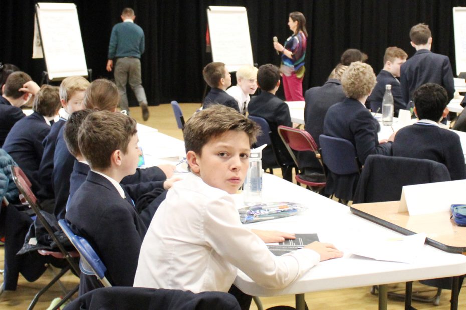 students in conference